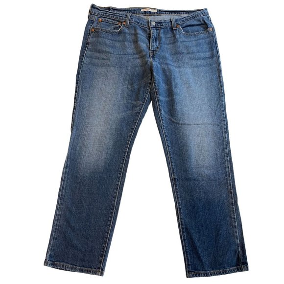 Levi Strauss & Co Denim - Levi Strauss Co Women's Jeans Boyfriend Mid Rise Straight Leg Blue Size W32